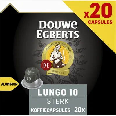 Zdjęcie produktu dla Douwe Egberts Lungo Mocne kapsułki z kawą, 20 sztuk, 104 g - dla Nespresso