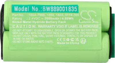 Produktbild von vhbw Akku Ersatz für Wahl 1854-7988, 0114-300, 1855, 1854 für Rasierer (2000 mAh, 2,4 V, NiMH)