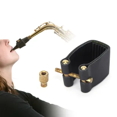 Obrázok produktu pre Ligatúra pre saxofón,Ligatúra pre alt saxofón,Čierna ligatúra pre saxofón,Príslušenstvo pre saxofón,Príslušenstvo pre hudobné nástroje