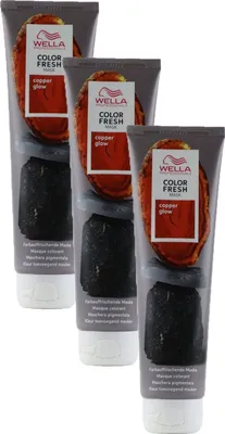 Produktbild von Wella Color Fresh Mask 3 x 150 ml Tönungsmaske Farbmaske Copper Glow Set