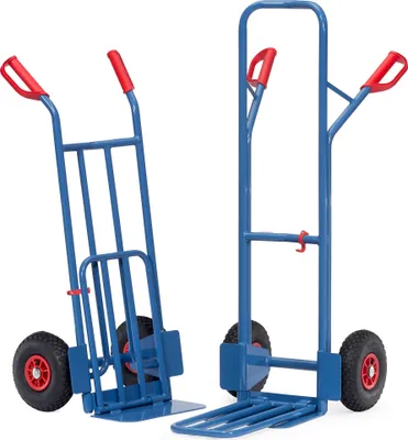 Produktbild von Fetra Stahlrohrkarre mit Klappschaufel, Höhe 1150mm, mit PolyurethanBereifung