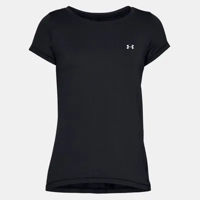 Produktbild von Under Armour Damen HeatGear Kurzarm T-shirt - 1328964, Farbe:Schwarz, Textil:S