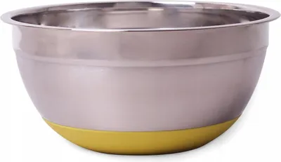 Produktbild von Schüssel 22 cm Edelstahl SILIKONBODEN KAMILLE
