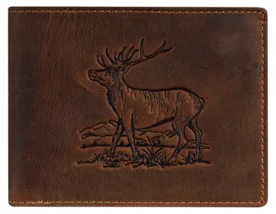Produktbild von GREENBURRY Geldbörse Vintage Wallet Brown Stag braun