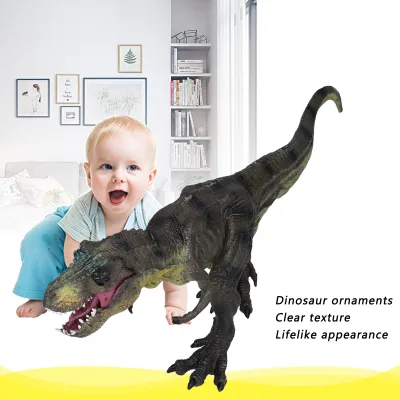 Produktbild von Lebensechte Dinosaurier-Figur, Spielzeug, sehr detailliertes Kunststoffmodell, frühes Lernspielzeug, Grün