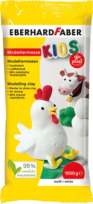 Produktbild von EBERHARD FABER Modelliermasse EFA Plast KIDS weiß 1.000 g