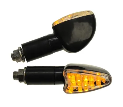Produktbild von Motorrad LED Blinker Flixo schwarz klar
