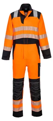Produktbild von Modaflame Pw3 Hv Overall - Größe XL - Orange/Schwarz - Portwest