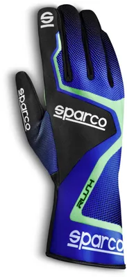 Immagine prodotto di Super Offerta: Guanti da Karting Sparco Rush, Taglia L, Blu-Verde