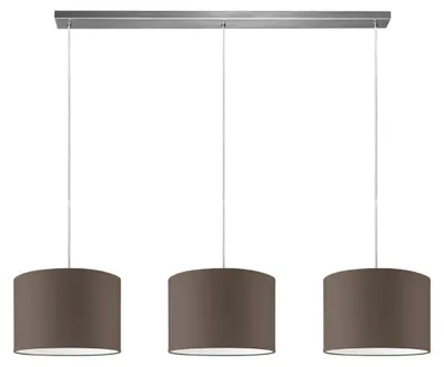 Produktbild von Home Sweet Home Hängelampe Beam 3L, E27, taupe Lampenkap, 30cm