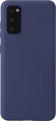 A blue smartphone case is shown from the back.