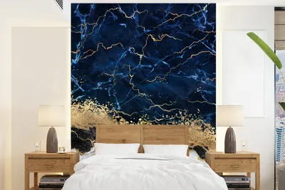 Obrázek produktu pro MuchoWow® fototapeta do obývacího pokoje nebo ložnice tapeta vinylový motiv tapeta mramor - bílá - zlatá - - 175x240 cm - tapeta do ložnice