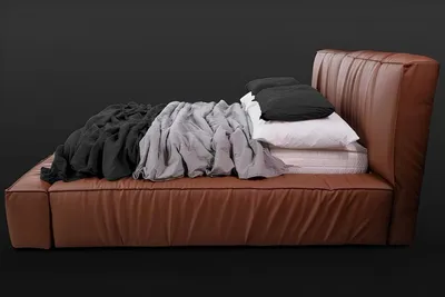 Produktbild von Schlafzimmer Bett Doppelbett 180сm Matratze Braun moderner Stil Hochwertig