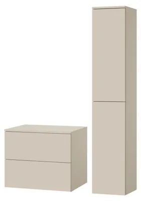 Obrázek produktu pro Koupelnový set 2dílný: Spodní skříňka + Vysoká skříňka Color Kašmír (2S 60 + 2D 160)