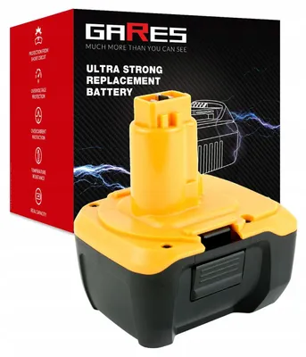 Produktbild von Gares Akkupack zum Zellentausch für DEWALT DW984 DW984K DC735KA DW996KQ DW918 | 14,4 V 3 Ah Li-Ion | Ersatz-Zellenpack für Werkzeugakkus | Profi-Qualität Gares®