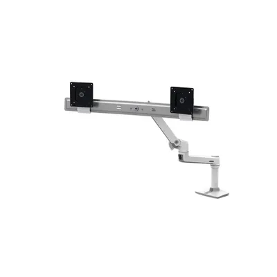 Produktbild von Ergotron LX - Befestigungskit (Gelenkarm, 2 Drehgelenke, Arm für zwei Bildschirme, Basis, 2-teilige Tischklemme, 8" Stange, Verlängerung) - für 2 LCD-Displays - Dual Direct - weiß - Bildschirmgröße: bis zu 63,5 cm (bis zu 25 Zoll)