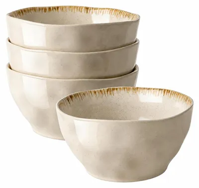 4er-Set Müslischalen, 880 ml, Keramik, Suppenschalen