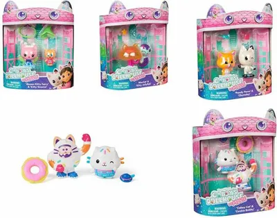 Produktbild von Gabby's Dollhouse : Der Film – 2 Figuren mit Zubehör, Spielfiguren-Set mit Gabby Katzenfreunden & 2 Accessoires, 3 Jahr(e), Mehrfarbig