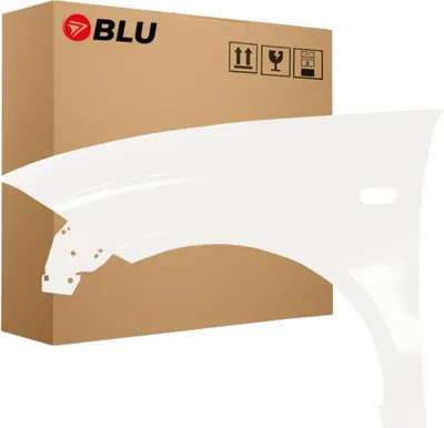 Zdjęcie produktu dla BLU Błotnik Premium pasujący do Seat Toledo III 3 LB9A Lewy Biały CandyWeiss | 2004-2009 | Przedni Przód | Lakierowany | Gotowy do montażu | Ocynk