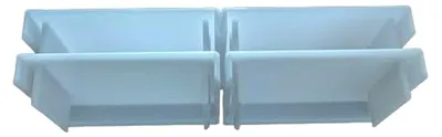 Produktbild von 4er Set Endkappen für Kabelkanal 60 x 40 mm in Weiß