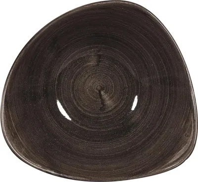 Zdjęcie produktu dla CHURCHILL Stonecast Iron Black Teller tief, triangle, ø: 235 mm