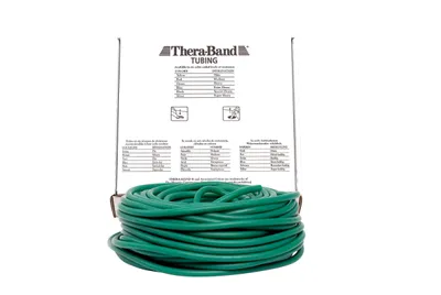 Produktbild von TheraBand Tubing Rolle 30,50 m – Original Trainingsschlauch für Therapie, Fitness & Rehabilitation stark/grün