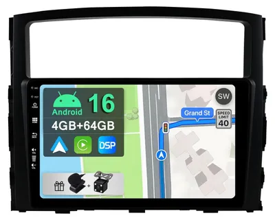 Immagine prodotto di Autoradio Android 13 - 4GB+64GB, con CarPlay/Android Auto integrati, display da 9 pollici