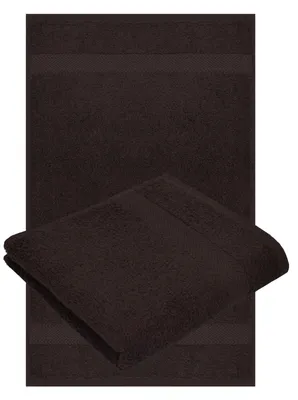 Produktbild von Betz 2 Stück Handtücher 50x100 cm PREMIUM 100% Baumwolle Farbe: dunkelbraun