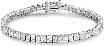 Produktbild von ROUGEMONT Luxus Damen Tennisarmband 4mm 925 Sterling Silber 17cm