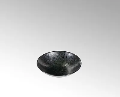 Produktbild von Kaori Schale Rochen-Optik schwarz / metallic, D 14 cm, Stoneware