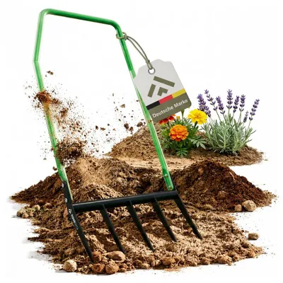 Obrázok produktu pre NovaTerra vidly na kopanie s 5 hrotmi (vidly na kyprenie pôdy, prevzdušňovač, vidly na hnoj)