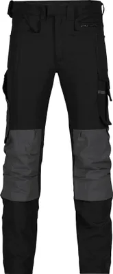 Obrázek produktu pro Strečové pracovní kalhoty s kapsami na kolenou, BLACK/ANTHracITE GREY, krátká velikost, velikost 50