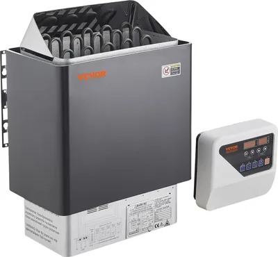 Immagine prodotto di Riscaldatore per sauna VEVOR, 8 kW, 400 V Riscaldatore per sauna portatile per interni ed esterni con timer di 3 ore, controllo digitale per abitazioni da 8-12 m³, uso commerciale in docce termali di hotel, max. 110 °C