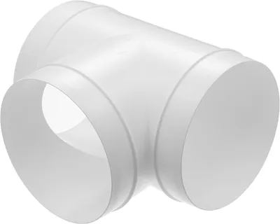 Imagen del producto de Distribuidor de conductos de aire, conector en T de 3 vías, 6 pulgadas, de plástico, para sistemas de ventilación