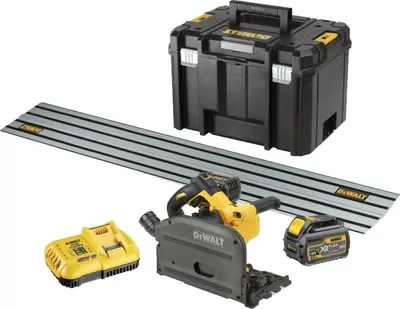 Image de Dewalt DCS520T2 - Säge de XR FLEXVOLT de 54 V, 165 mm, 2 x 6,0 Ah + Führungsschiene