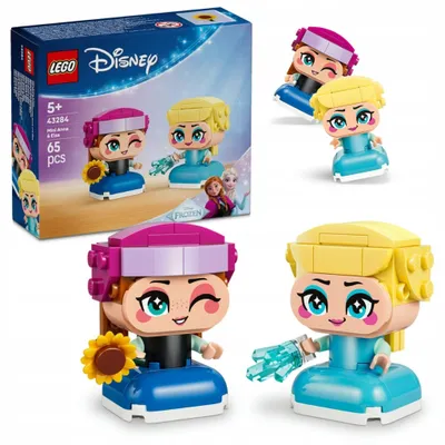 Zdjęcie produktu dla LEGO Disney Princess Mała Anna i Elza, Zestaw do budowania, 5 lat(a), Plastik, 65 szt., 109 g