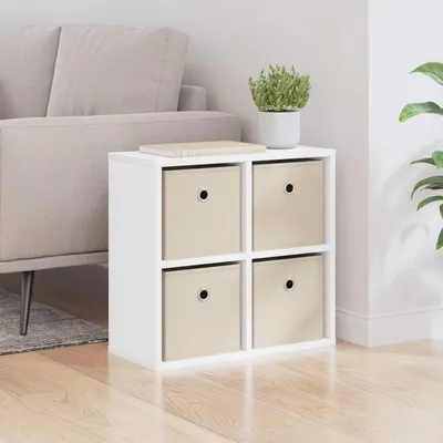 Produktbild von vidaXL Sideboard mit Schubladen Weiß 49,5 x 22 x 47 cm