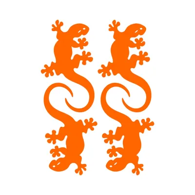 Obrázek produktu pro Samolepka Nálepka Reflexní Gecko Orange