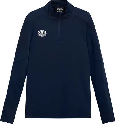 Image de Umbro - Couche intermédiaire "Optimus Training" avec fermeture éclair courte pour homme/femme unie UO2439 (M) (Bleu marine)