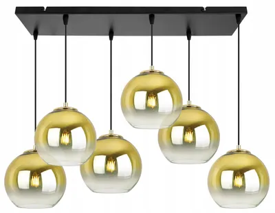 Obrázok produktu pre Závesná lampa Stropný svietnik Zlatý tienidlo 20 cm