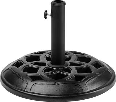Produktbild von BELIANI Podstawa pod parasol ogrodowy czarna betonowa 23 kg okrągły stojak