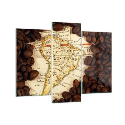 Produktbild von Bilder auf glas - Südamerika Samen Kaffee - 130x100cm - Glasbilder - Wandbilder - Kunstdruck - zum Aufhängen bereit - Wanddekoration aus Glas - Glas Bilder - Wandbild auf Glas - GCB130x100-2198