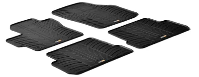Produktbild von TRAVALL Mazda Mazda 3 (2003-2009) Hochwertige robuste Gummifu§matten Fussmatten mit geformten Gummimatten erhšhten RŠndern und Clips rutschfest und fŸr jedes Wetter geeignet TRM1100