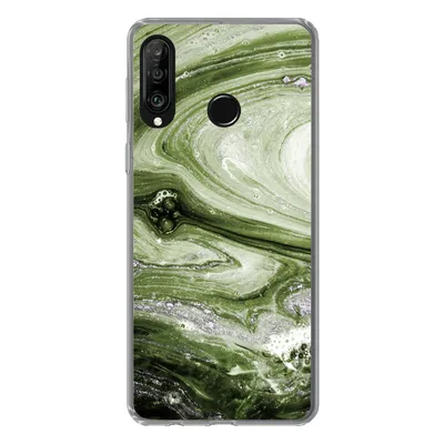 Produktbild von MuchoWow® Handyhülle Schutzhülle Hülle für Huawei P30 Lite Marmor - Naturstein - Kalkstein Silikon Softcase Handy Hülle - Handyhülle