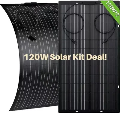 Obrázek produktu pro Sada solárních modulů, flexibilní konstrukce, vysoká účinnost, 120W * 2