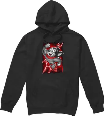 Produktbild von Mighty Mouse - "Mighty" Kapuzenpullover für Herren TV7403 (S) (Schwarz)