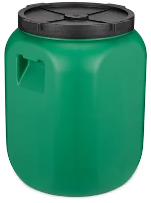 Produktbild von Garronda Weithalsfass 60 Liter Futtertonne mit Deckel ohne Dichtung– BPA-freier HDPE Futterbehälter für Wasser, Lagerung, Tierfutter, Sauerkraut und Gurken GD-0142