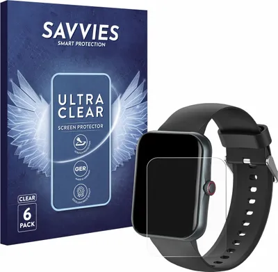 Produktbild von 6x Für Pthtechus S80K Schutzfolie Savvies Displayschutz Display Schutz Folie Klar Transparent