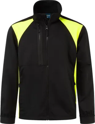 Productafbeelding van Werkjas Wx2 Stretch - Maat S - Zwart/Geel - Portwest