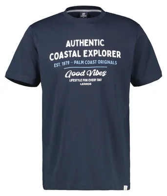 Produktbild von Lerros Übergrößen T-Shirt modisch navy Good Vibes
